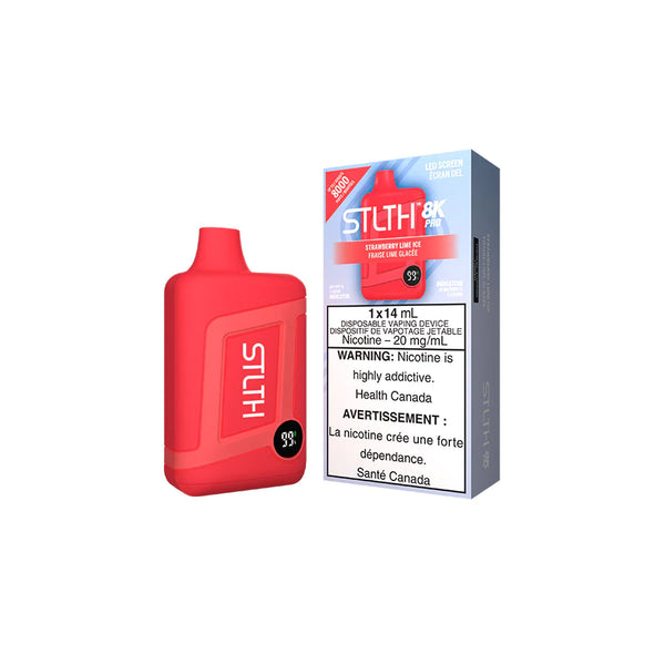 STLTH 8K PRO DISPOSABLE - STRAWBERRY LIME ICE